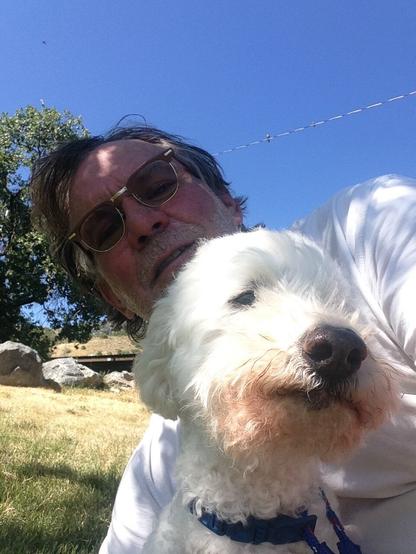 Alfie Jones, just after we arrived home after I picked him up at the rescue in Denver.