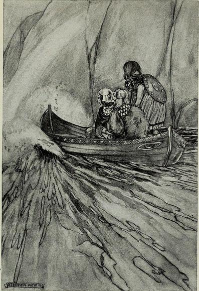 The sons of Tuirenn in the Boat of Manannan, At the time of upload, the image license was automatically confirmed using the Flickr API