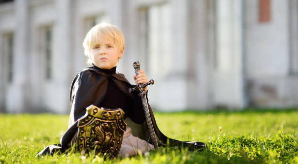 Young Welsh hero Pryderi, prince of Dyfed