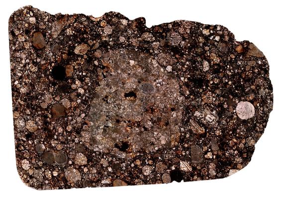 Northwest Africa (NWA) 980 Meteorite Thin Section. Gigapixel mosaic.