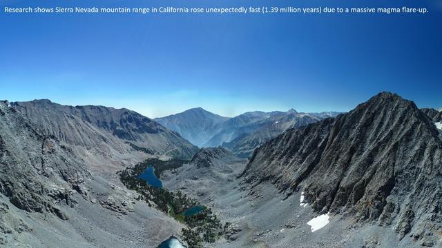 photo - portion of the Sierra Nevadas, rocky landscape