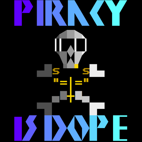 A stone cold skull & crossbones flaunts its shades and gold chains, as if to say you're not on the list.