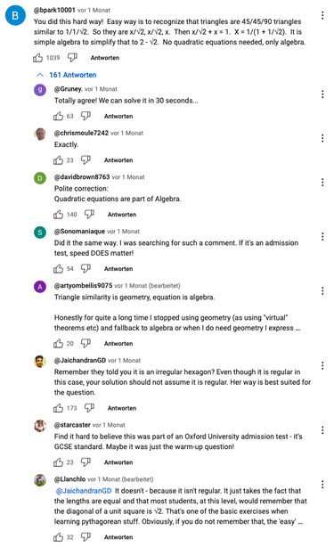 Comments section under the video that is full of pedantic smart-asses trying to dunk on each-other.