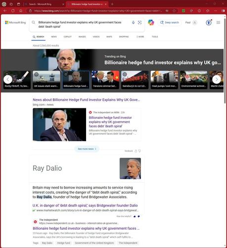 A #NewsAggregation about a #CorporateDebtSpiral in #TheFormerUnitedKingdom...