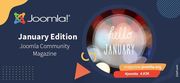 Graphic for post: Joomla Logo, image text graphic Hello January