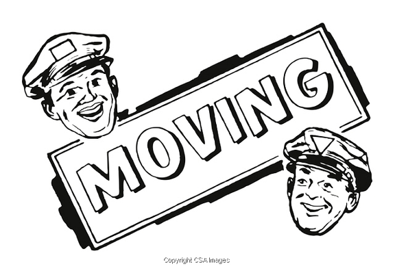 Old-fashioned advert saying "Moving"