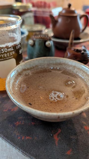 Rock Tea in a crackleware bowl