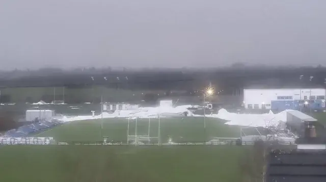 Same building deflated after the storm