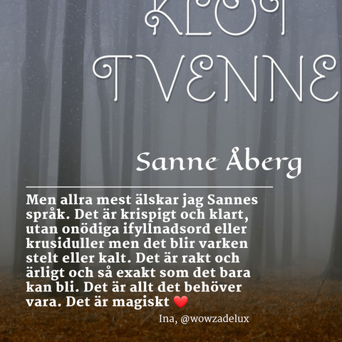 Citat ur en recension av boken Lysande klot tvenne.