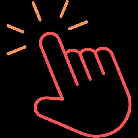 a hand clicking