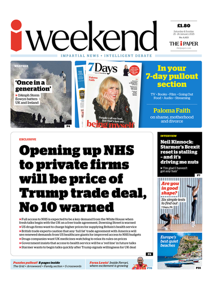 Opening up NHS to private firms will be price of Trump trade deal, No 10 warned