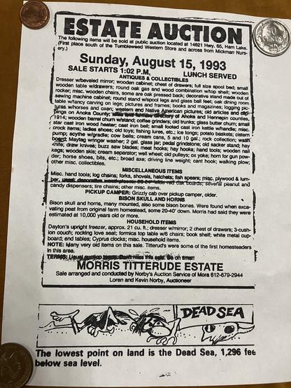Auction poster