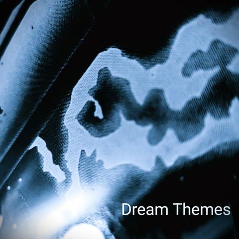 Cover image for an album I made. 

It shows a detail of a poster showing a noisy abstract pattern as seen on a monitor, and the title in white text bottom right - Dream Themes.