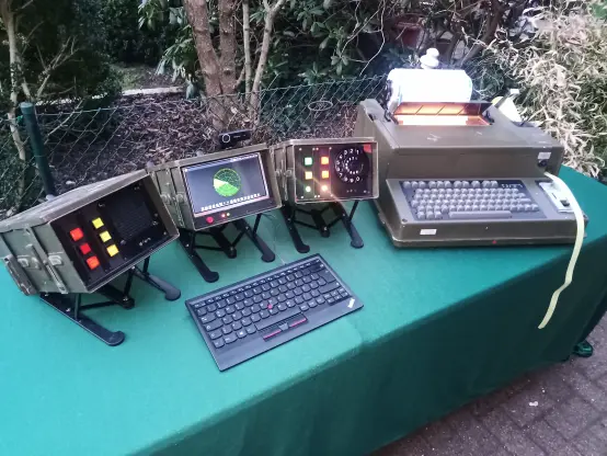 Gesamtsystem, mit Fernschreiber FS200