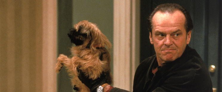 Melvin disposes of his neighbor's bothersome small dog Verdell by shoving it down the garbage chute (the dog survives)