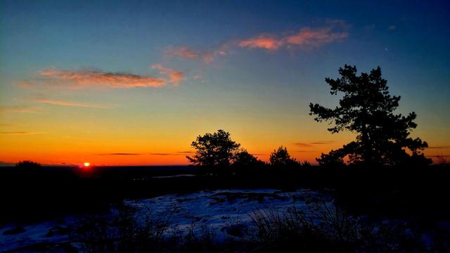Sunrise this morning, January 25th, from Buck Hill!