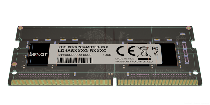 Wireframe render of a small PCB with connection pins along the bottom and assorted capacitors dotted on the surface.