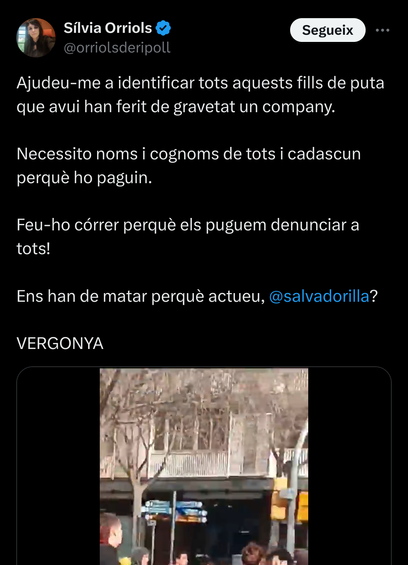 Feixista plorant a Twitter