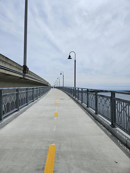 View from peak of the bridge.