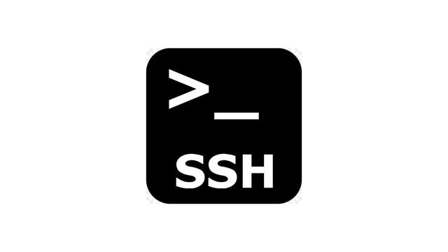A SSH logo on a white background.