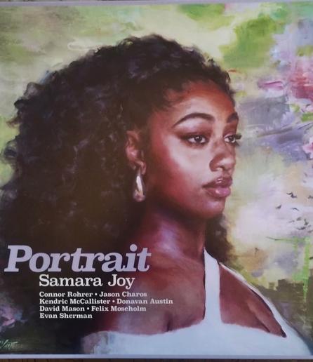 Samara Joy album "Portrait", appropriately enough has a portrait of the singer on the cover