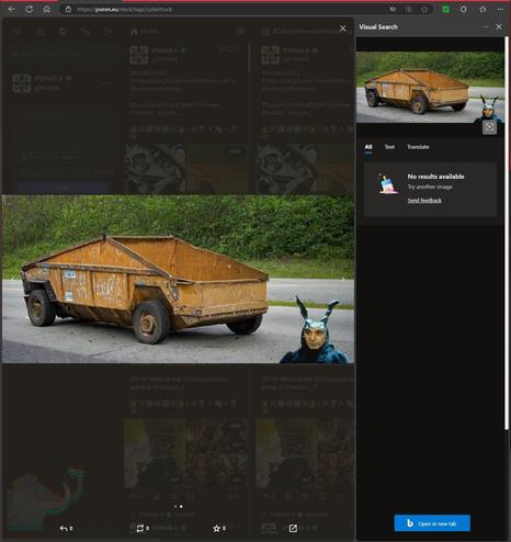 #VisualSearch is #StillQuiteCool... 

#ZeroReports | #ZeroResults