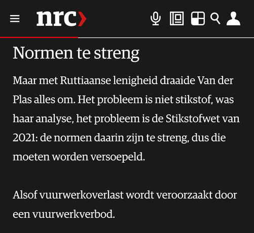 BBB en stikstof: zwalken tussen onervarenheid en overmoed - NRC
https://www.nrc.nl/nieuws/2025/01/25/bbb-en-stikstof-zwalken-tussen-onervarenheid-en-overmoed-a4880802