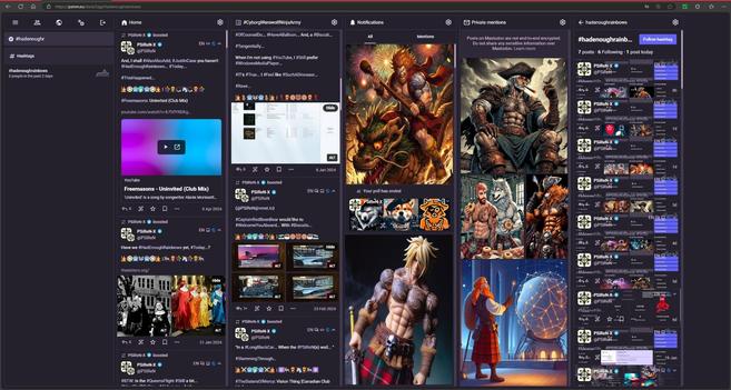 #PSiReN.eu #AdvancedWebInterface v4.3.3+glitch with #CollapsedToots, which are #StillQuiteCool... Whether you #LikeIT... #OrNot...