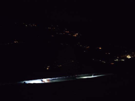 Foto. Lichter in der Nacht.