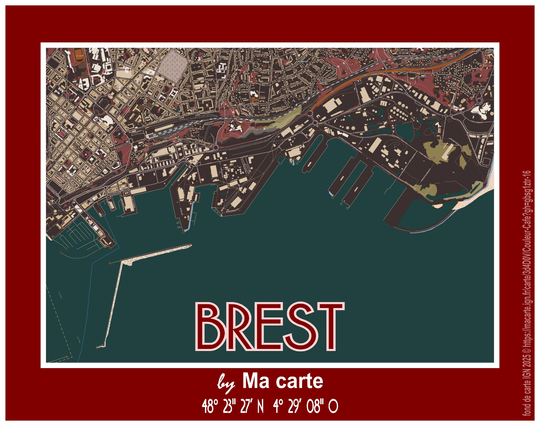 Brest couleur café