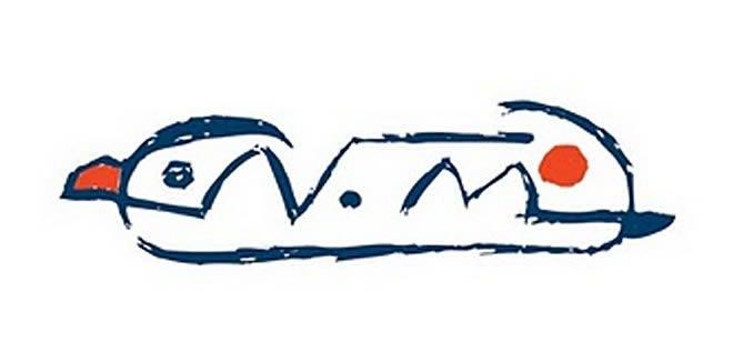 Logo del sello musical Nuevos Medios, dibujado ex profeso por Joan Miró