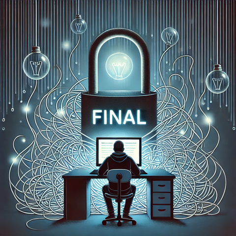 A lock with word final on it