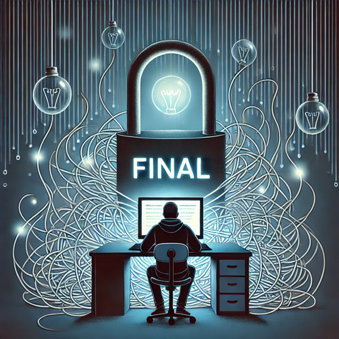 A lock with word final on it
