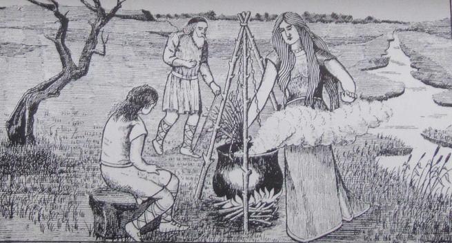 Photo by Anonymous of the original print in the 1901 book; no copyright, pair Ceridwen 00, considered public domain