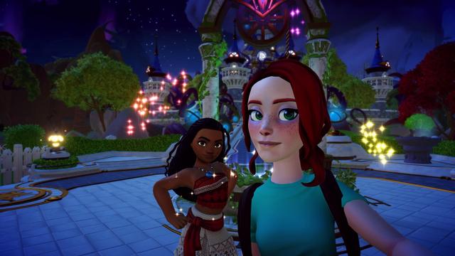 Maeka and Moana in Disney Dreamlight Valley