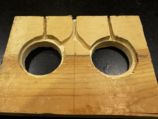 Board with cutouts for MagSafe pucks