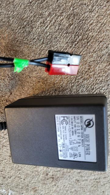 12V 1.2A wall wart with added Power Pole connectors