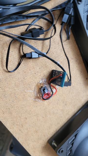 Bottom of panel showing power and control knob