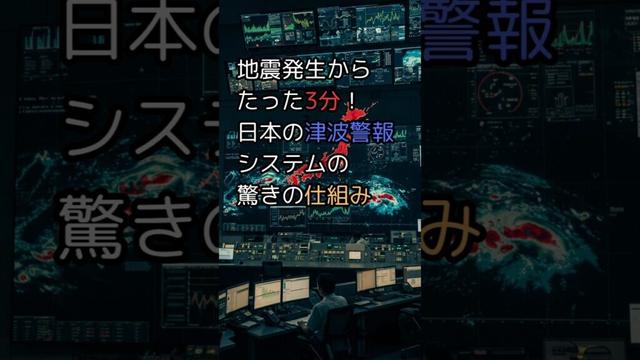 地震発生からたった3分！日本の津波警報システムの驚きの仕組み #日本の魅力 #日本称賛 #雑学
