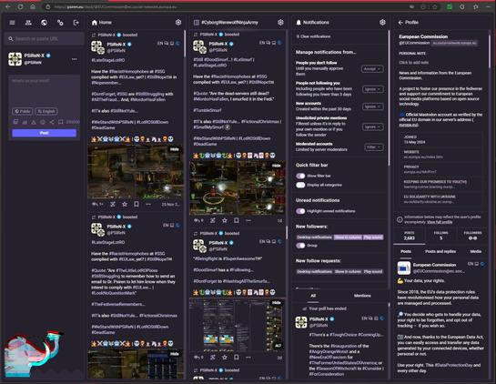 #PSiReN.eu #AdvancedWebInterface v4.3.3+glitch with/without #CollapsedToots, which are #StillQuiteCool... Whether you #LikeIT... #OrNot...