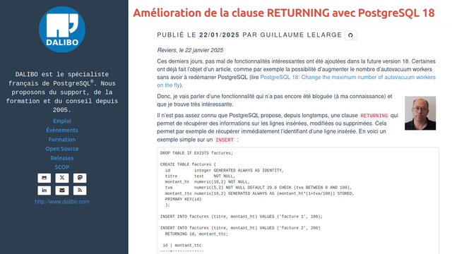 capture de l'article