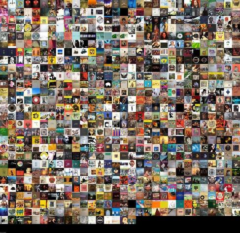 850 album covers thumbnails forming 1 big square