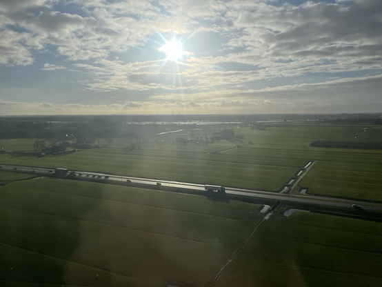 Sun shining over Utrecht