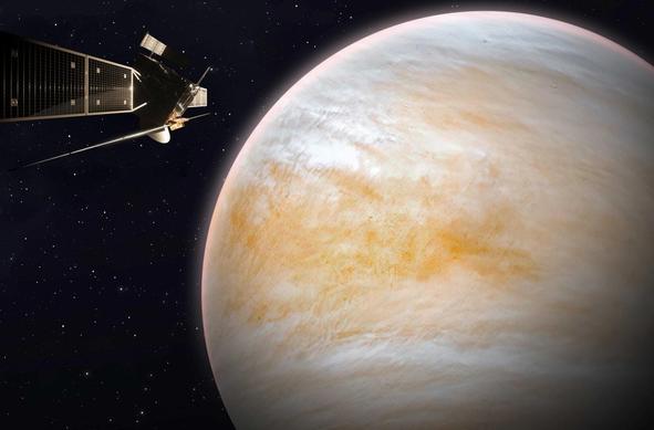 The EnVision mission towards Venus. Credit : ESA/Paris Observatory/VR2Planets & NASA/JPL-Caltech