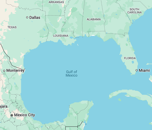 Gulf of Mexico map