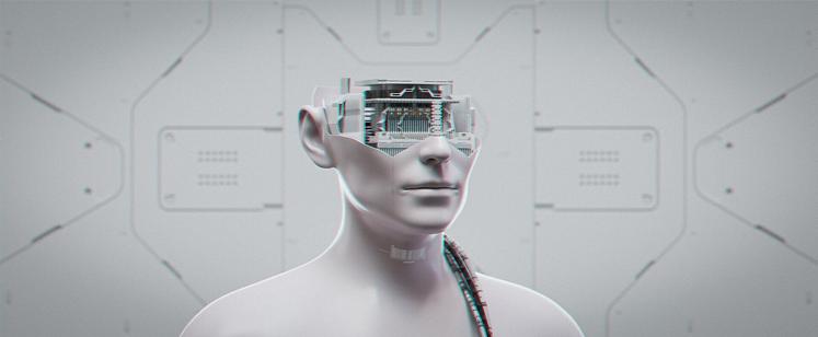 Female Droid - 3D Scene Render / Created with Blender
