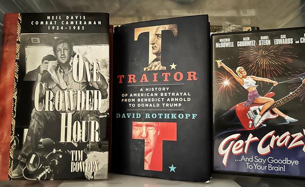 The late Tim Bowden’s book ‘One Crowded Hour’ returns to storage along with ‘Traitor - A History of Betrayal From Benedict Arnold to Donald Trump’ & my favourite #DVD ‘GetCrazy’