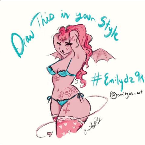 Original artwork with call to action