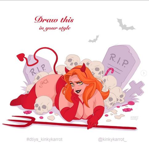Original artwork with call to action