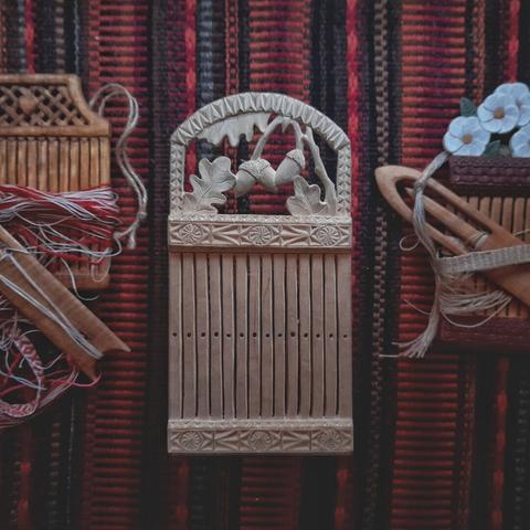The heddle in it´s unpainted state.